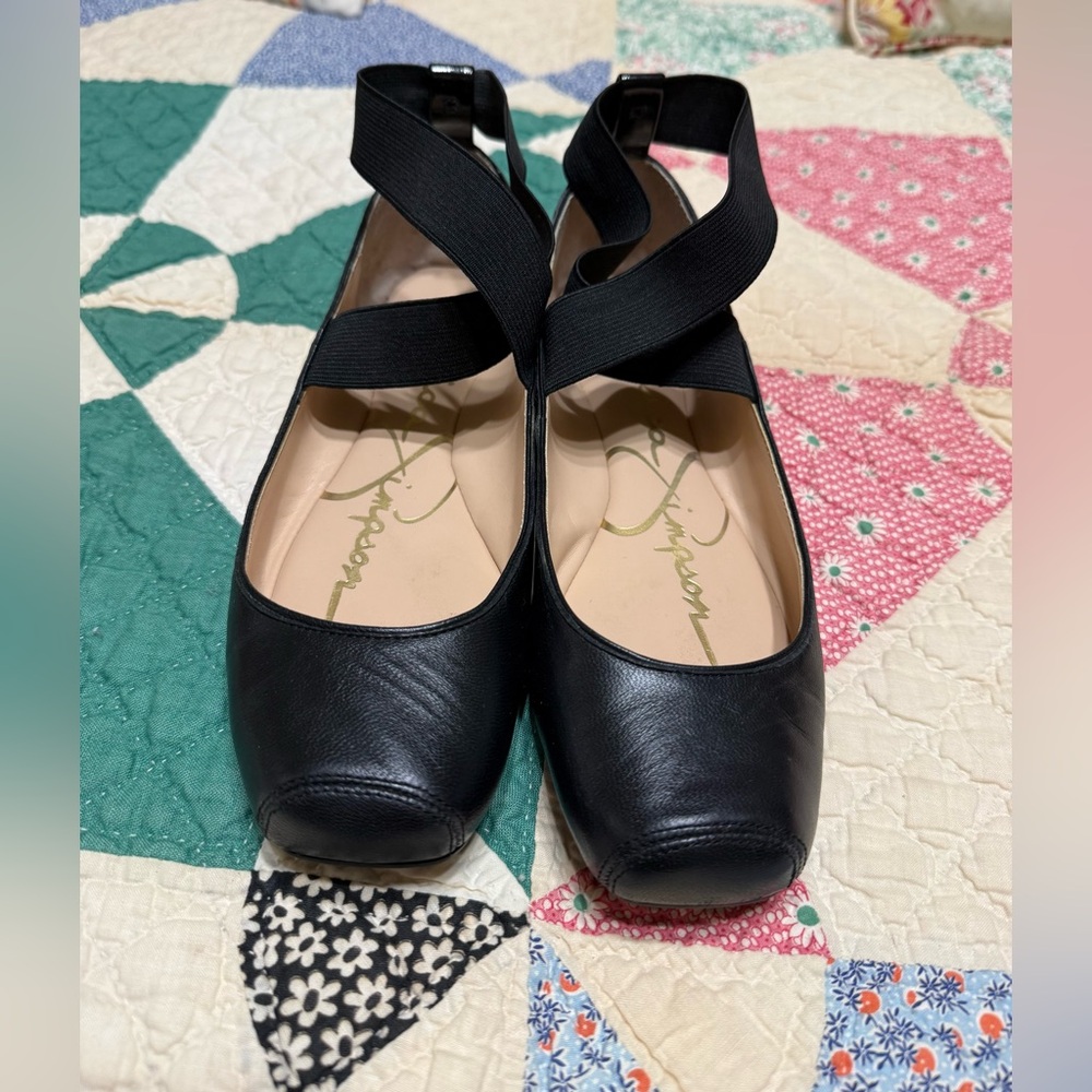 Jessica Simpson black Mandalaye ballet flat, 7.5